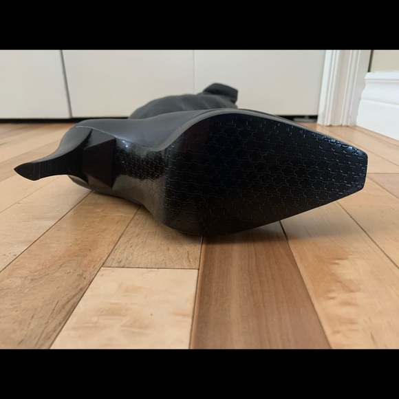 Halston Knee Length Boots, Dark Chocolate, Size 10 - Picture 3 of 6